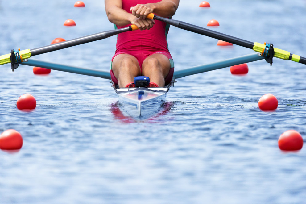 Rower Front View Pylons